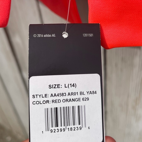 Pink sports hoodie from adidas l/g (14) size for kids - Picture 2 of 4